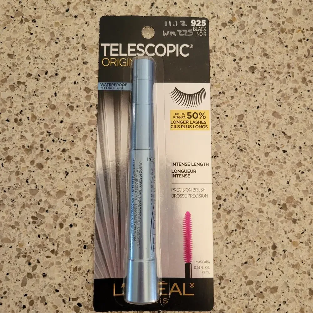 L'Oreal Paris Telescopic Original WATERPROOF Mascara 925 BLACK 0.24 fl oz✨️NIP✨️